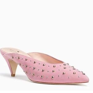 Kate Spade Pink Studded Mules